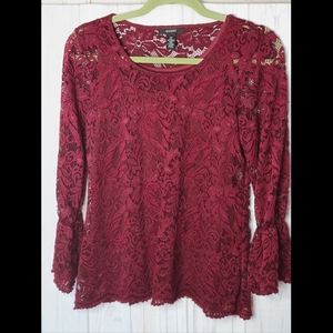 Alfani Ruffled Knit Blouse